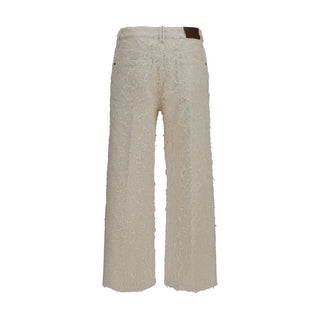 Pantalones cortos de algodón beige