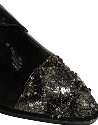 Black Embellished Derby Dress Formal Shoes