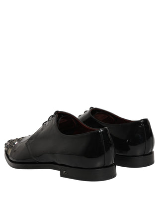 Black Embellished Derby Dress Formal Shoes