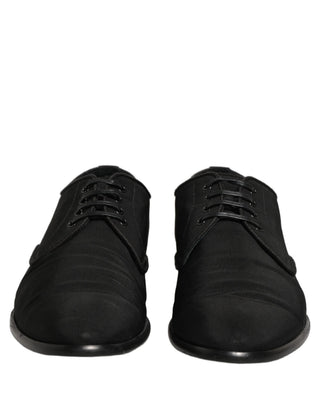Black Suede Lace Up Derby Dress Formal Shoes