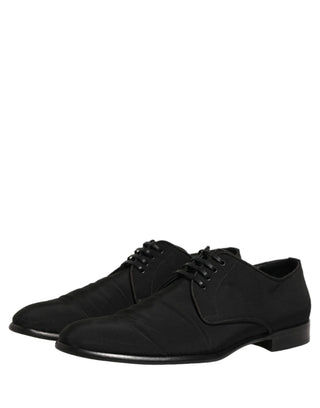 Black Suede Lace Up Derby Dress Formal Shoes