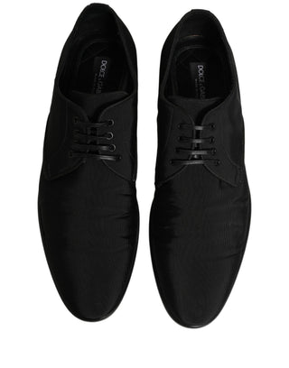Black Suede Lace Up Derby Dress Formal Shoes