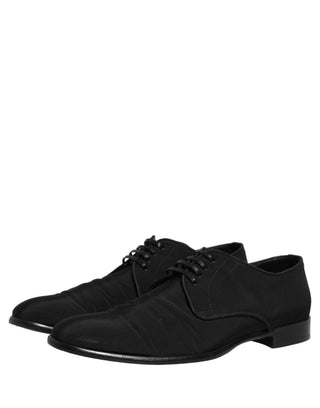 Black Suede Lace Up Derby Dress Formal Shoes