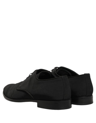 Black Suede Lace Up Derby Dress Formal Shoes