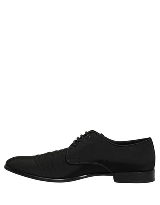 Black Suede Lace Up Derby Dress Formal Shoes