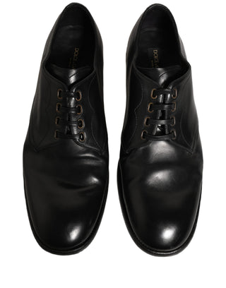 Black Leather Lace Up Derby Dress Formal Shoes