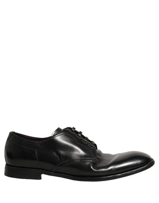 Black Leather Lace Up Derby Dress Formal Shoes