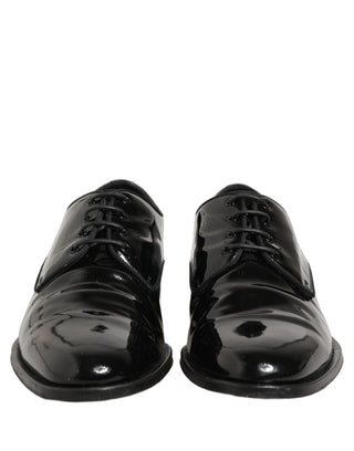 Black Leather Lace Up Derby Dress Formal Shoes