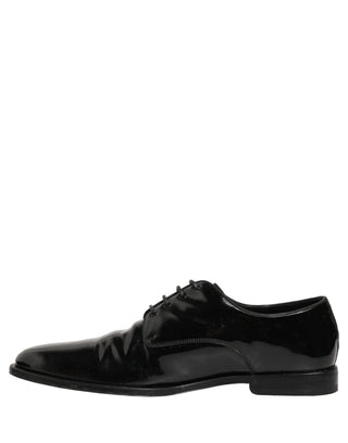 Black Leather Lace Up Derby Dress Formal Shoes