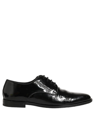 Black Leather Lace Up Derby Dress Formal Shoes