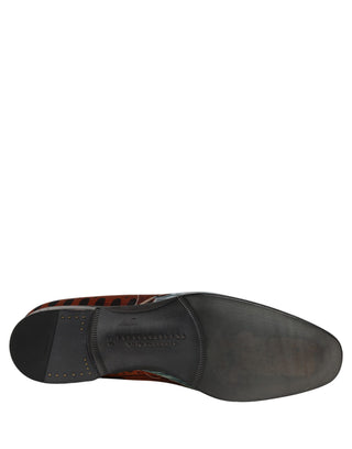 Multicolor Lion Print Slip On Loafers Shoes
