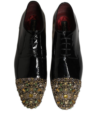 Black Embellished Men Derby Dress Formal Shoes