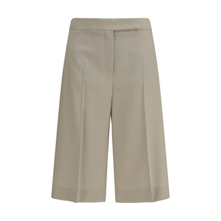 Pantalones cortos bermuda de lana beige Oves Aries