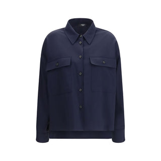 Chaqueta de lana azul Oves Aries