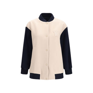 Bomber de lana azul Oves Aries