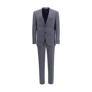 Traje de dos piezas azul de viscosa