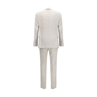 Gray Linen Two-Piece Suit