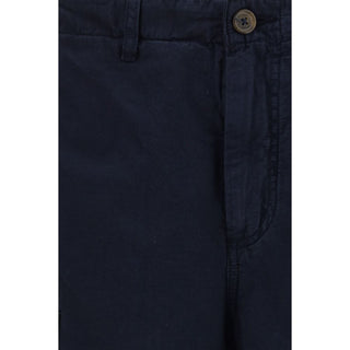 Bermudas de algodón azul
