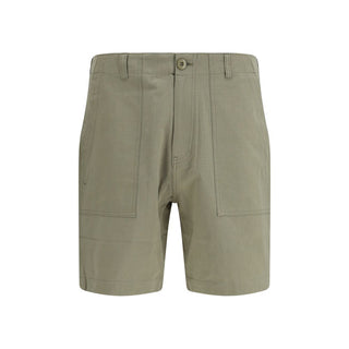 Bicolor Cotton Bermuda Shorts