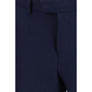 Blue Linen Two-Piece Suit