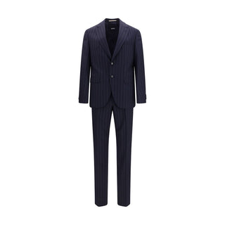 Traje de dos piezas de lana azul Oves Aries