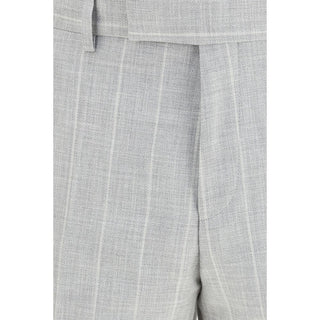 Gray Cotton Two-Piece Suit