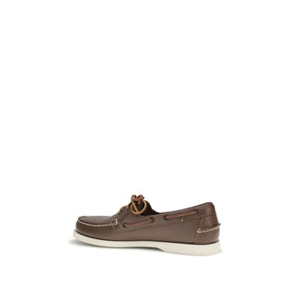 Brown Calf Leather Bos Taurus Loafers