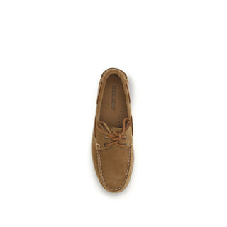Brown Calf Leather Bos Taurus Slip-On Loafers