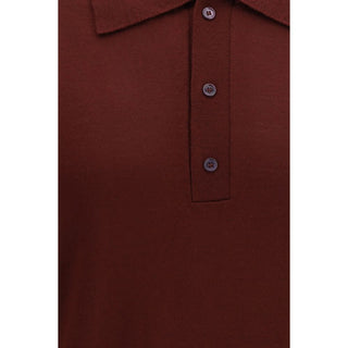 Bordeaux Wool Oves Aries Polo Shirt