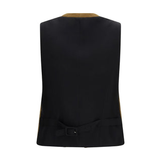 Brown Wool Oves Aries Sleeveless Jacket