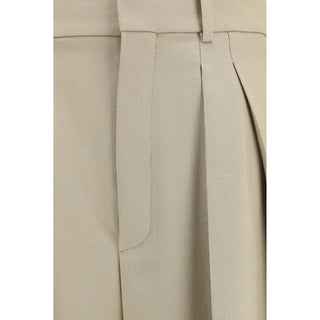 Beige Wool Oves Aries Dress Pants