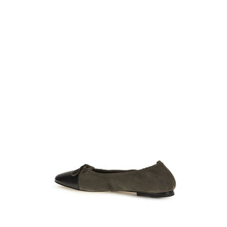 Bicolor Calf Leather Bos Taurus Ballet Flats