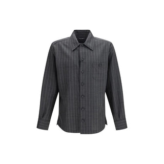 Gray Wool Oves Aries Dress Shirt