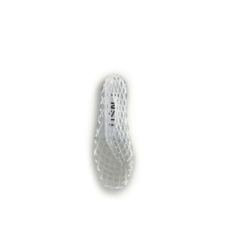 White Rubber Ballet Flats
