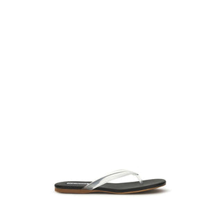 Black Rubber Flip-Flop Sandals