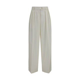 White Wool Oves Aries Casual Pants