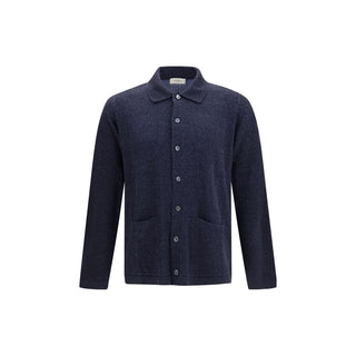 Blue Silk Cardigan