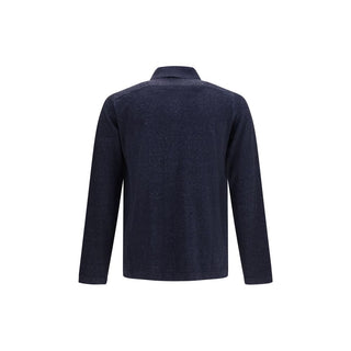 Blue Silk Cardigan