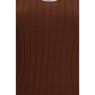 Bordeaux Wool Oves Aries Sleeveles T-Shirt