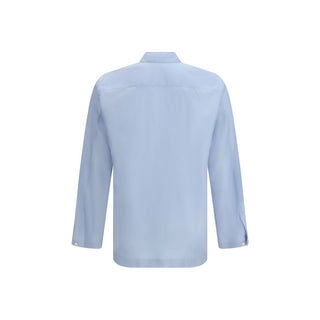 Blue Silk Shirt