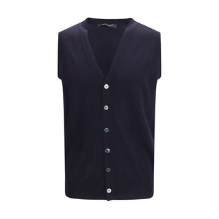 Blue Wool Oves Aries Sleeveles Sweater