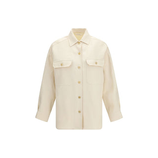 Camisa beige de lino