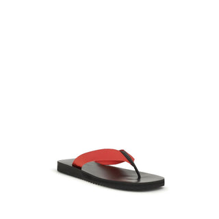 Multicolor Rubber Flip-Flop Sandals
