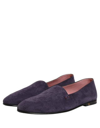 Violet Velvet Slip On Men Flats Loafers Shoes