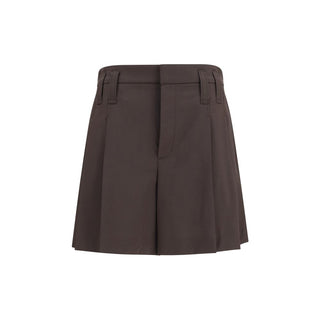 Brown Wool Oves Aries Bermuda Shorts