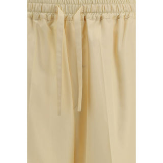 Pantalones bicolor de seda