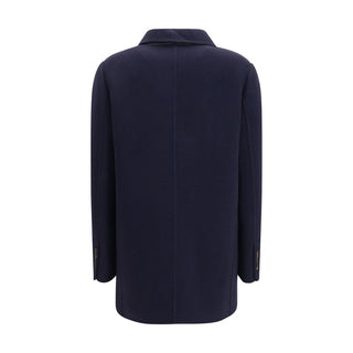 Blue Wool Oves Aries Full-Length Jacket