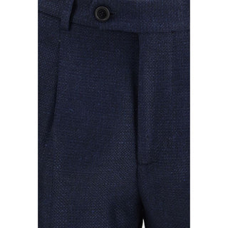 Blue Wool Oves Aries Two-Piece Suit