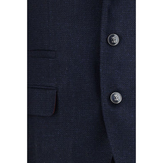 Blue Wool Oves Aries Two-Piece Suit