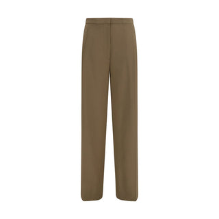 Pantalones casuales Aries de lana marrón Oves  